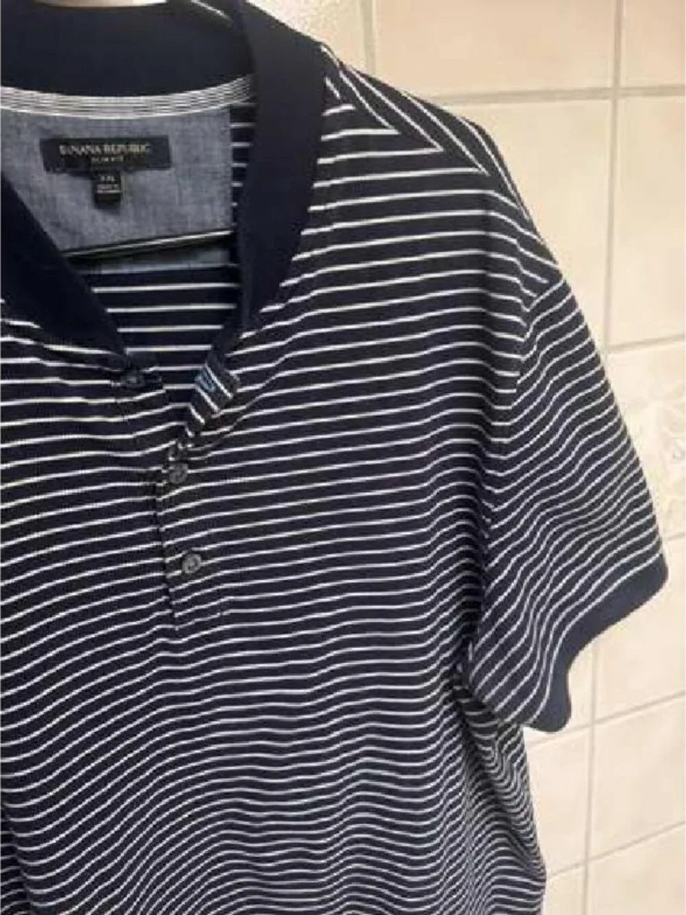 Banana Republic Striped Slim Fit Polo XXL